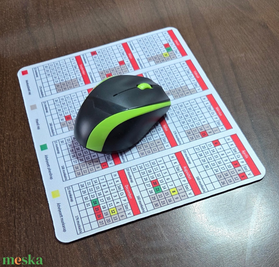 2026-os Munkaidőnaptár Egérpad � Tervezz okosan, dolgozz kényelmesen! - otthon & életmód - papír, írószer - naptár & tervező - Meska.hu