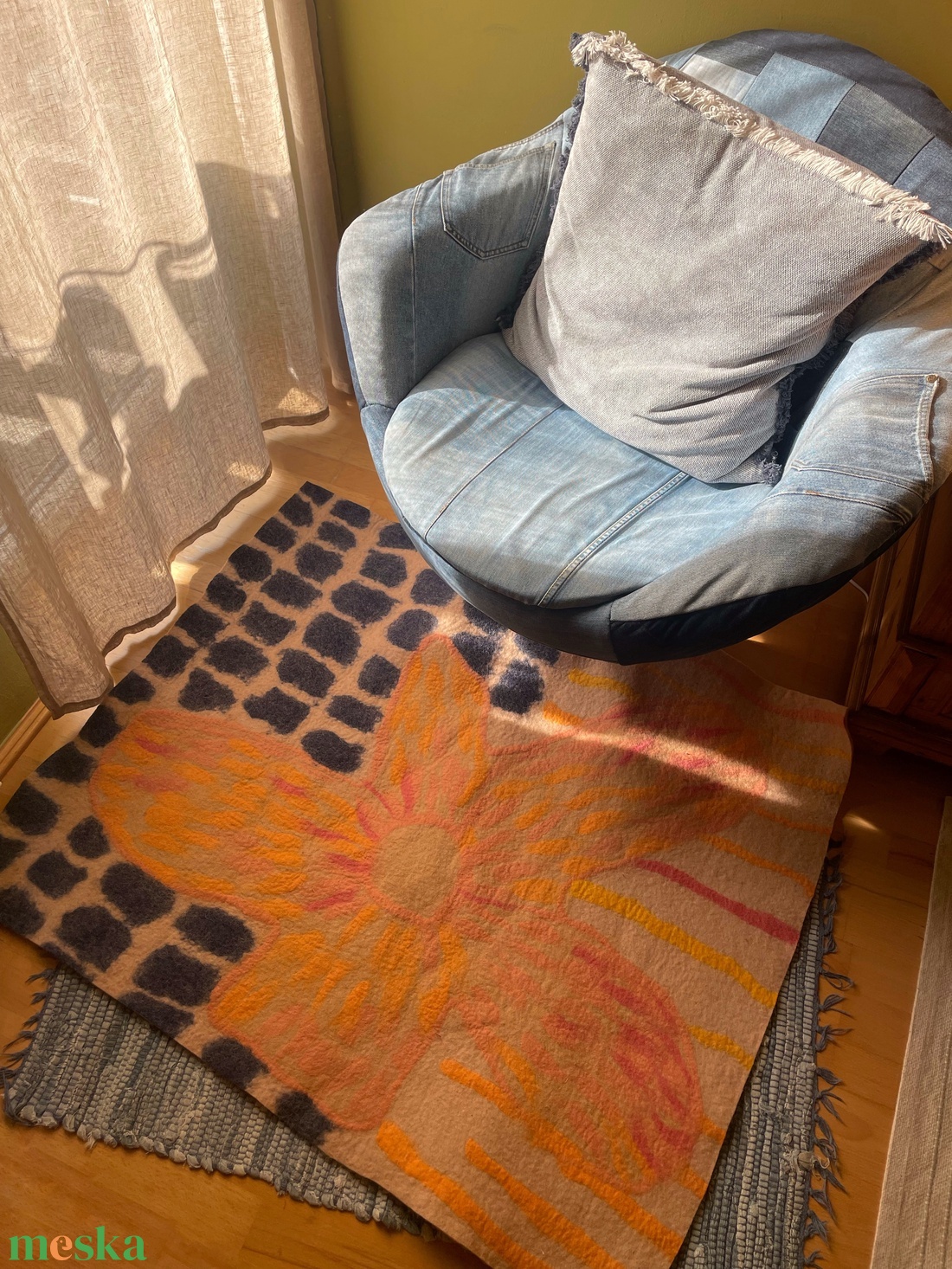 ŐSZIRÓZSA szőnyeg - otthon & életmód - lakástextil - szőnyeg - más típusú szőnyeg - Meska.hu