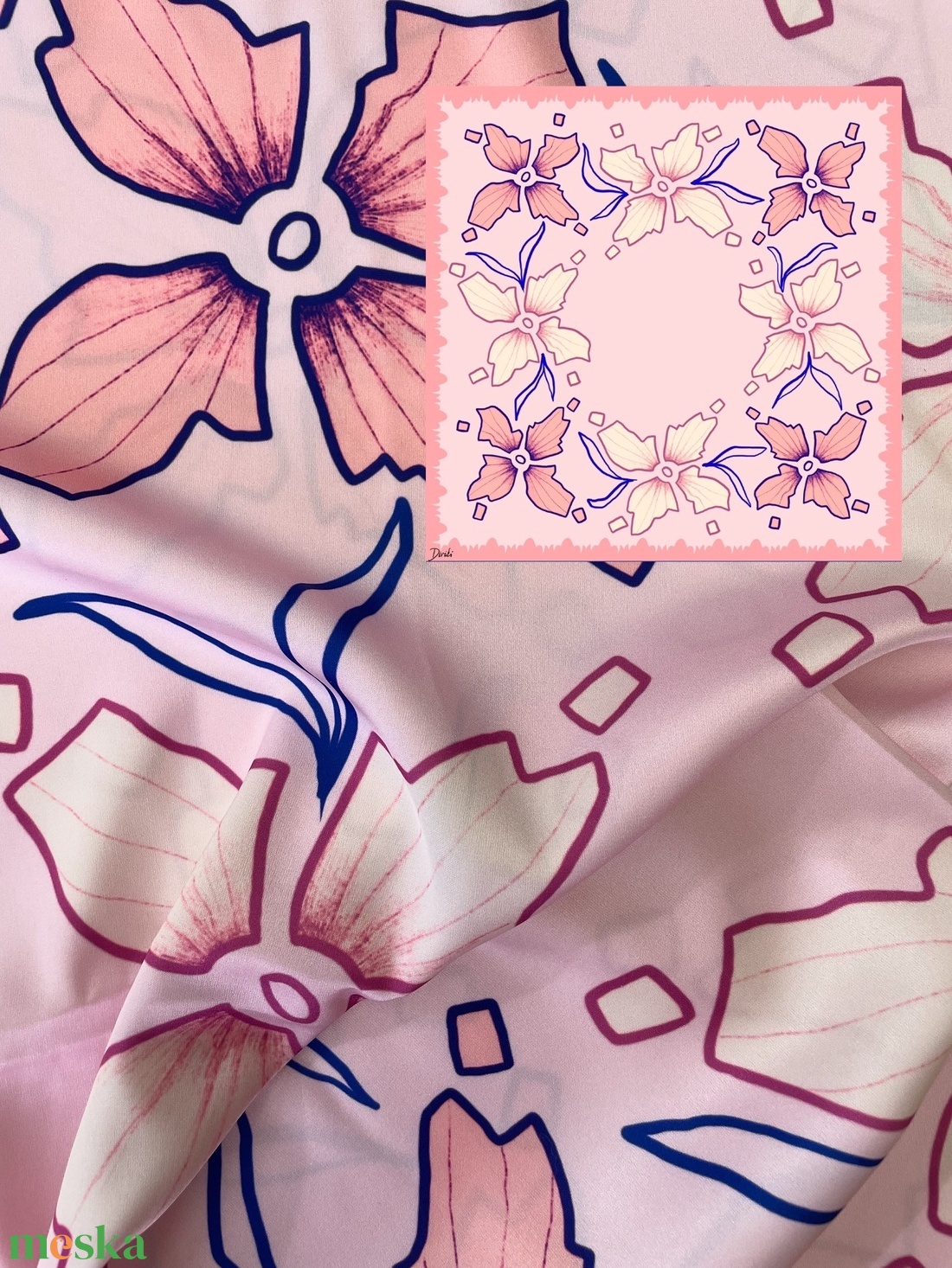 Virágos Kendő 2 - ruha & divat - sál, sapka, kendő - kendő - Meska.hu