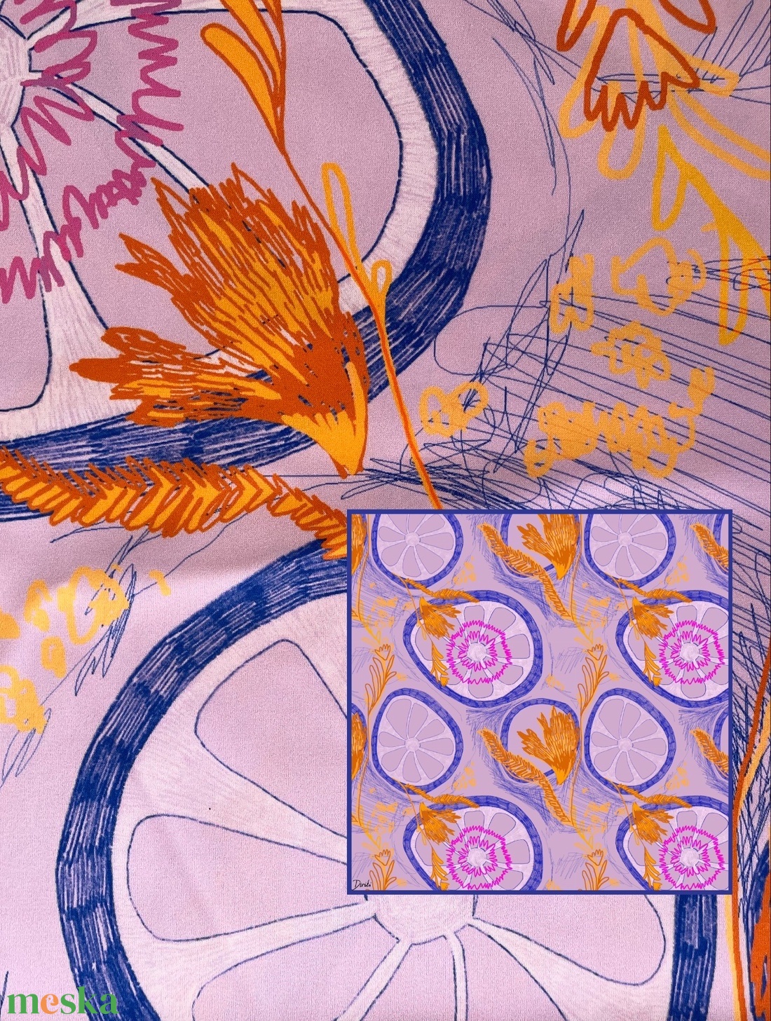 Virágos Kendő 3 - ruha & divat - sál, sapka, kendő - kendő - Meska.hu