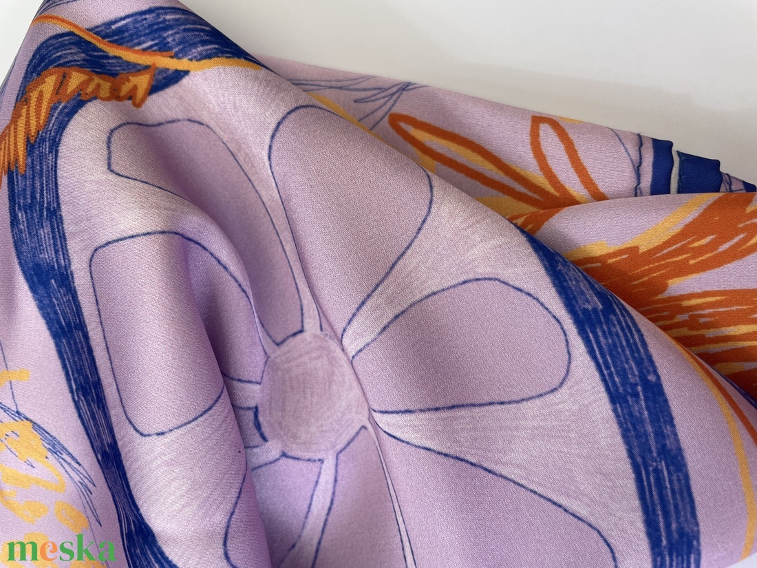 Virágos Kendő 3 - ruha & divat - sál, sapka, kendő - kendő - Meska.hu