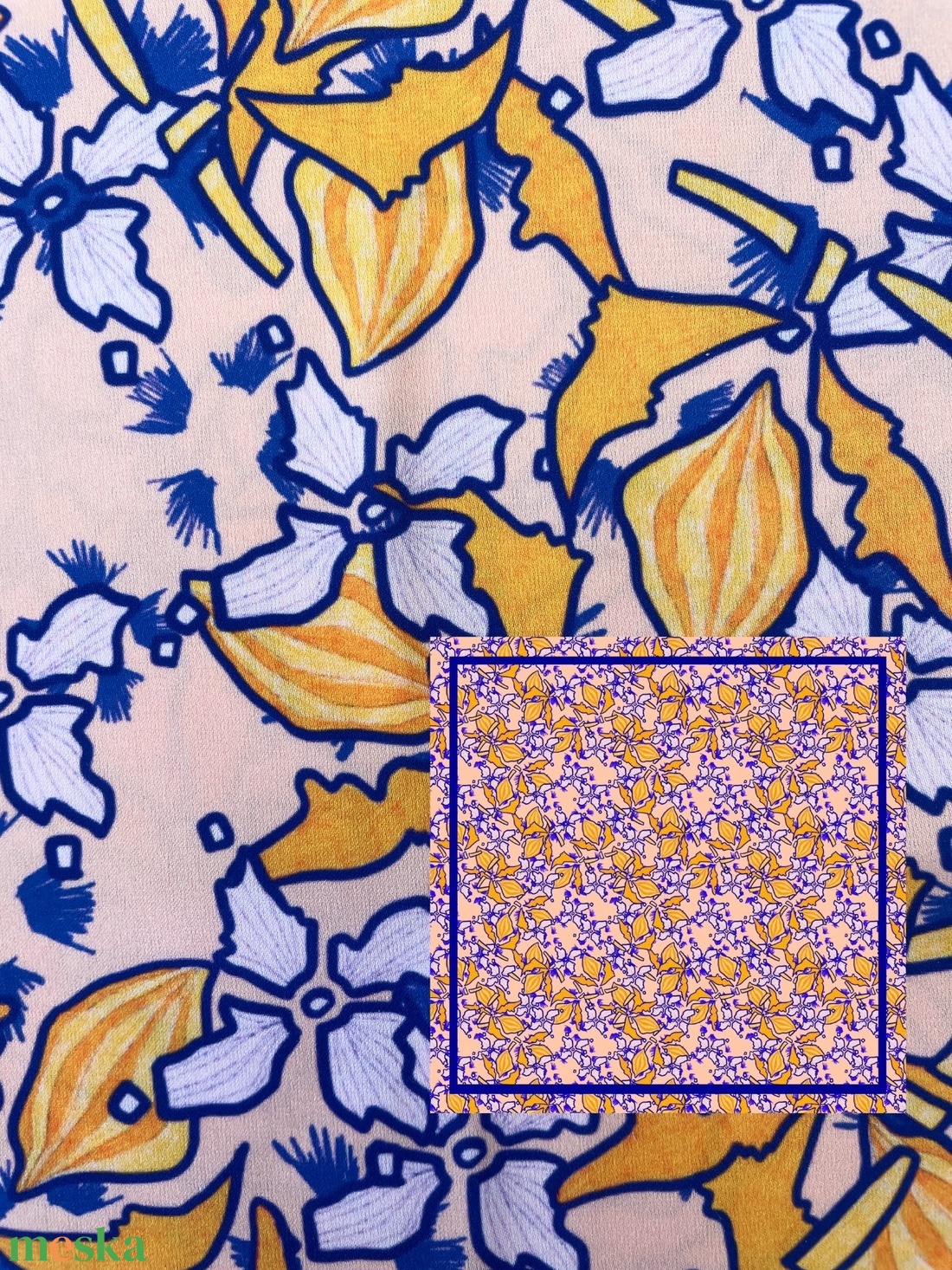 Virágos Kendő 8 - ruha & divat - sál, sapka, kendő - kendő - Meska.hu