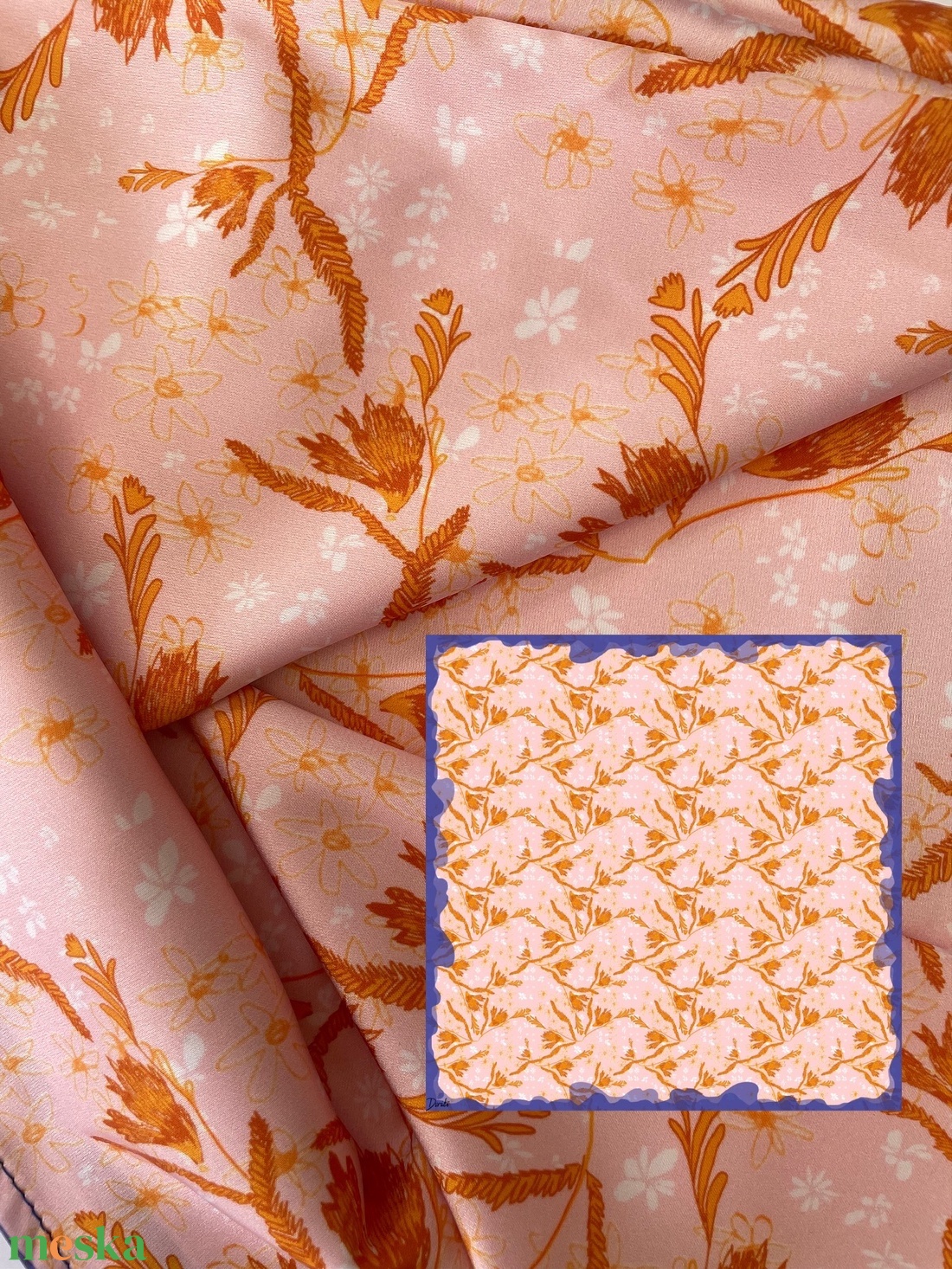 Virágos Kendő 9 - ruha & divat - sál, sapka, kendő - kendő - Meska.hu