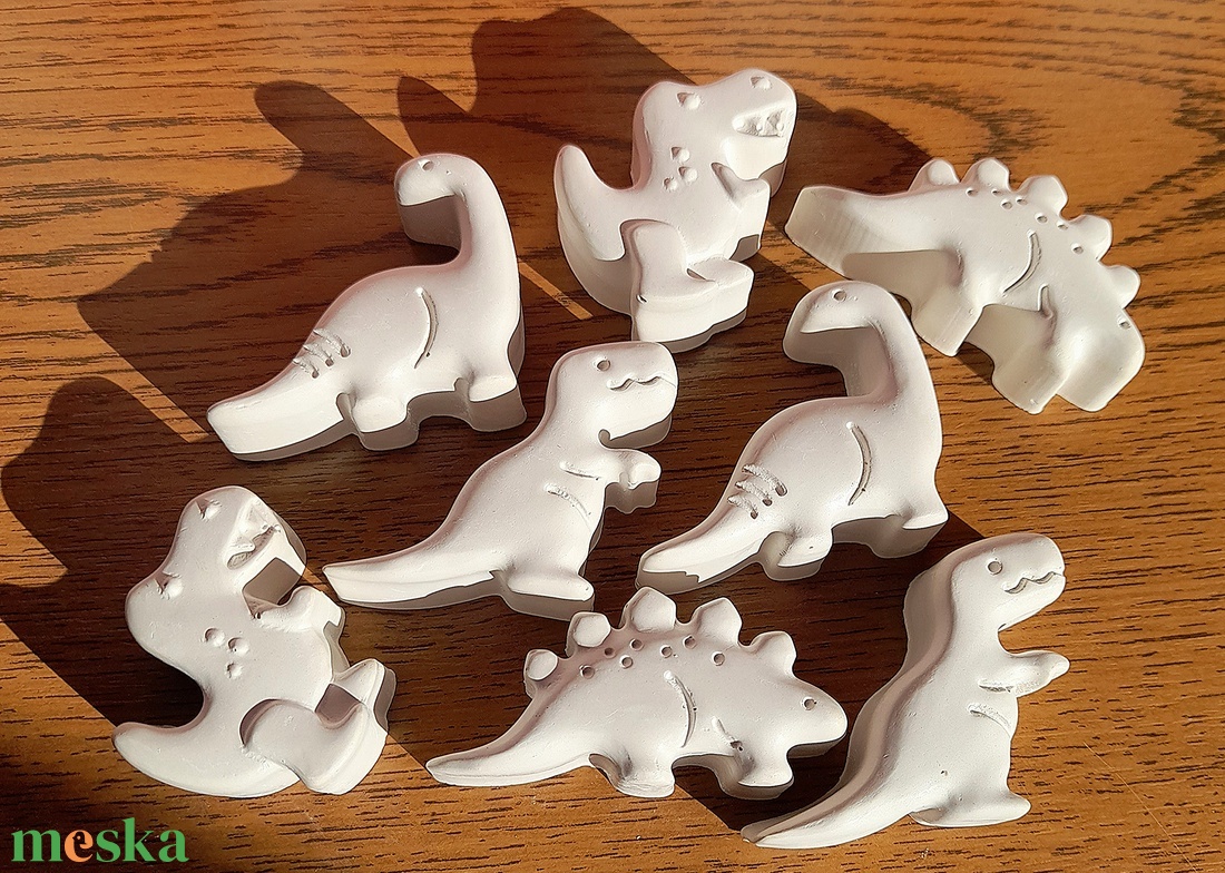 Festhető gipsz dínó csomag gyerekeknek  - kellékek & szerszámok - vegyes alapanyag - gipsz - Meska.hu