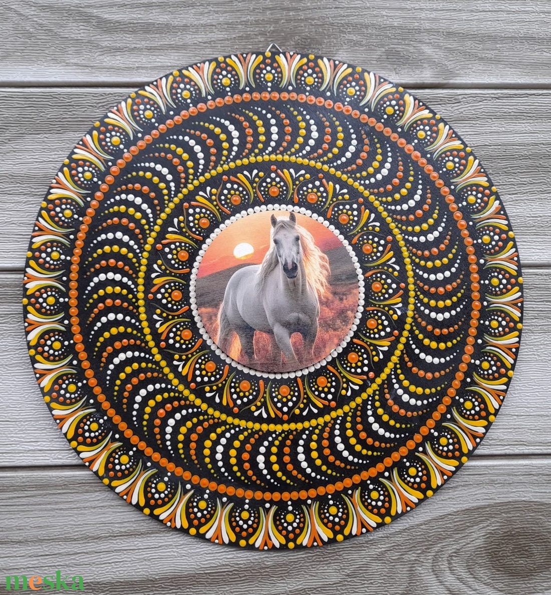 Mandala lovas motívummal - otthon & életmód - dekoráció - spiritualitás - mandala - Meska.hu Mandala lovas motívummal - otthon & életmód - dekoráció - spiritualitás - mandala - Meska.hu