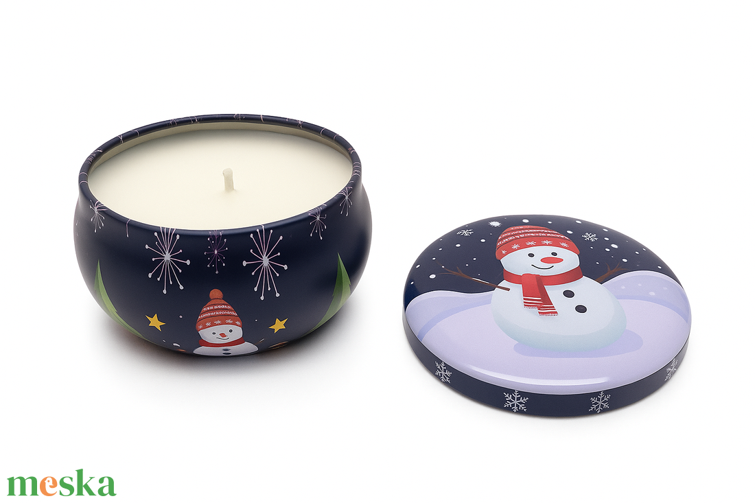 Öntött illatosgyertya /Repce/ Karácsonyi Erdő - otthon & életmód - gyertya, illat, aroma - illatviasz - Meska.hu