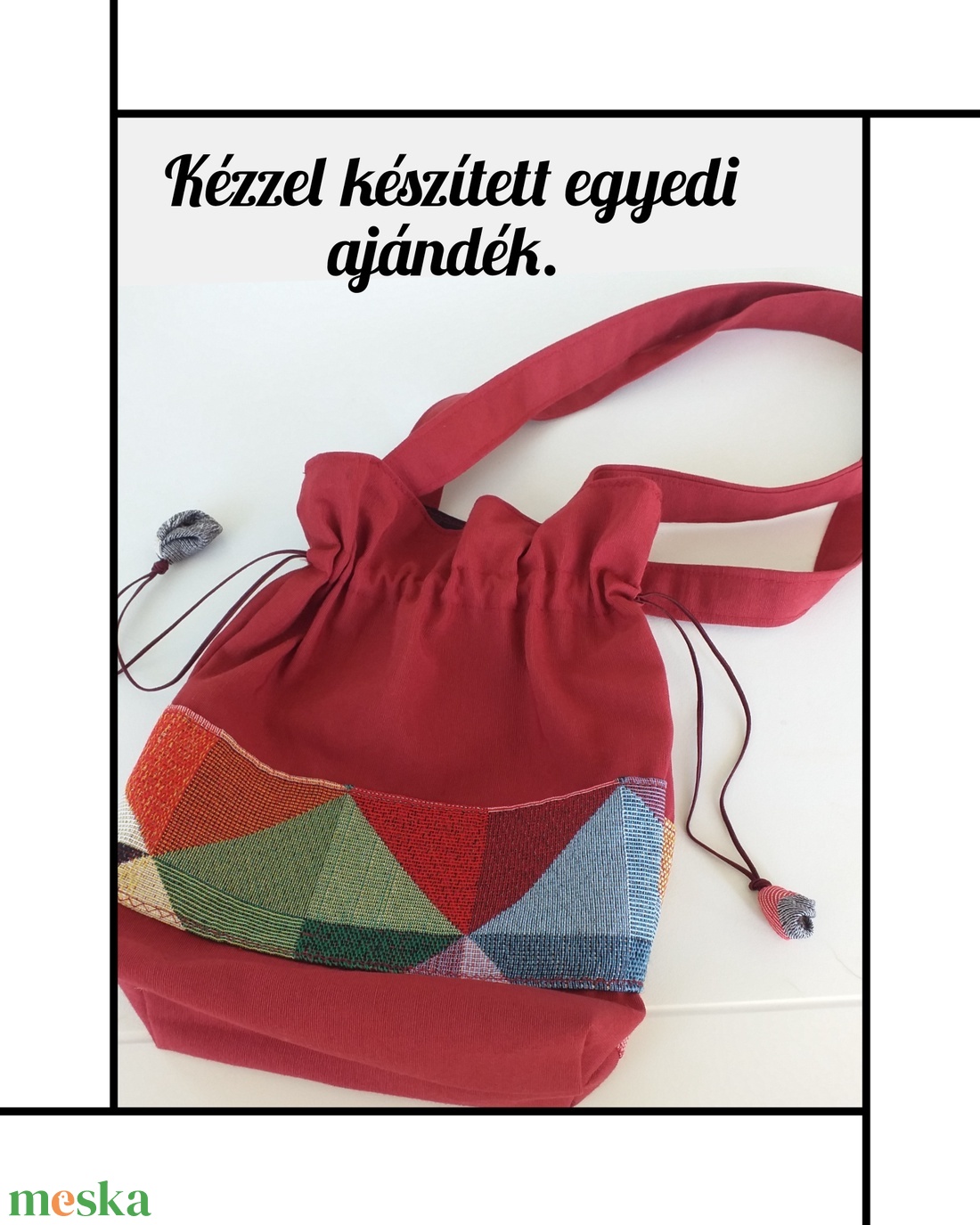 Mozaik mintás tarisznya vállraakasztós - táska & tok - kézitáska & válltáska - tarisznya - Meska.hu Mozaik mintás tarisznya vállraakasztós - táska & tok - kézitáska & válltáska - tarisznya - Meska.hu