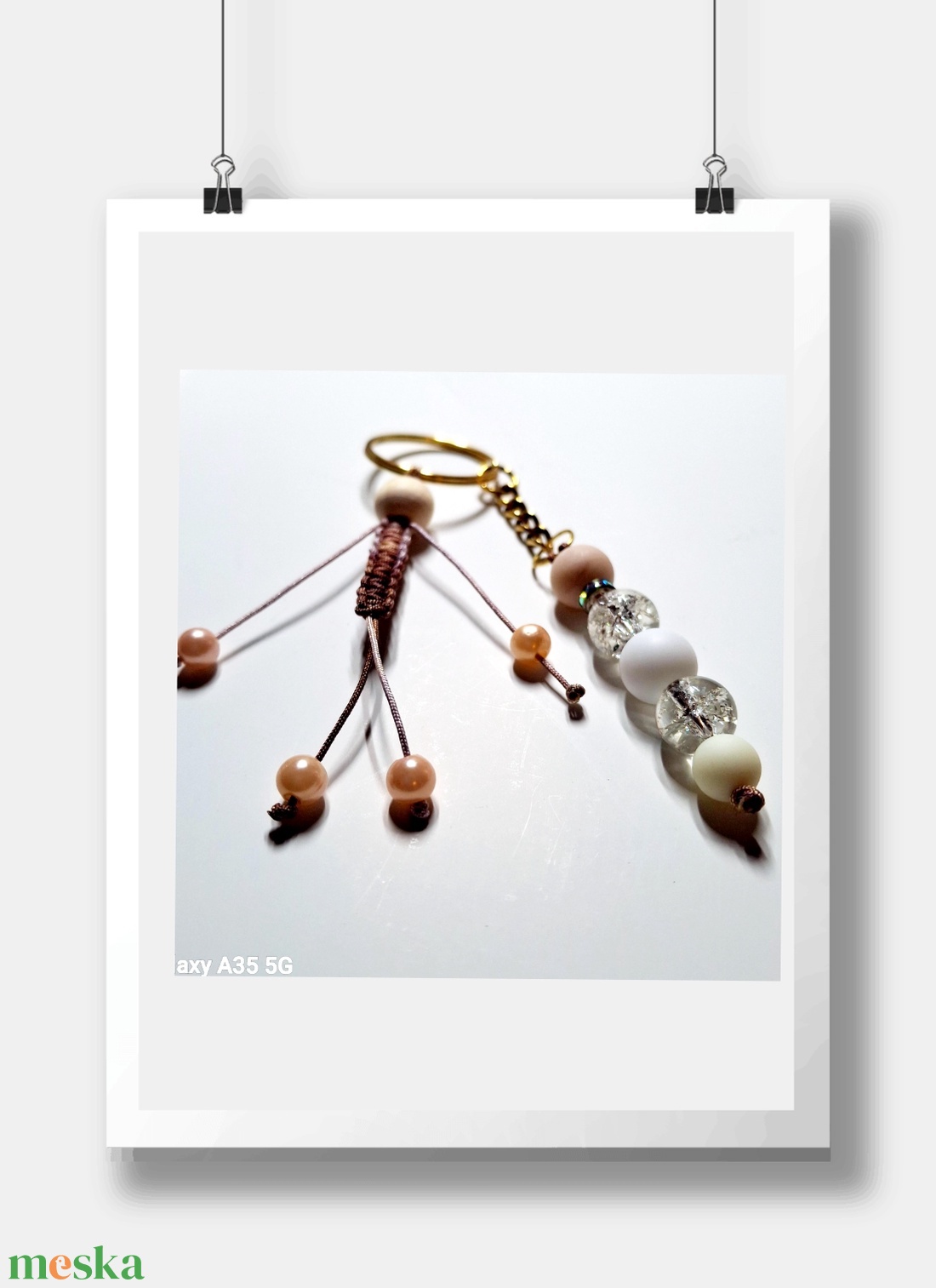 Figurás kulcstartó szép gyöngyökkel - táska & tok - kulcstartó & táskadísz - kulcstartó - Meska.hu