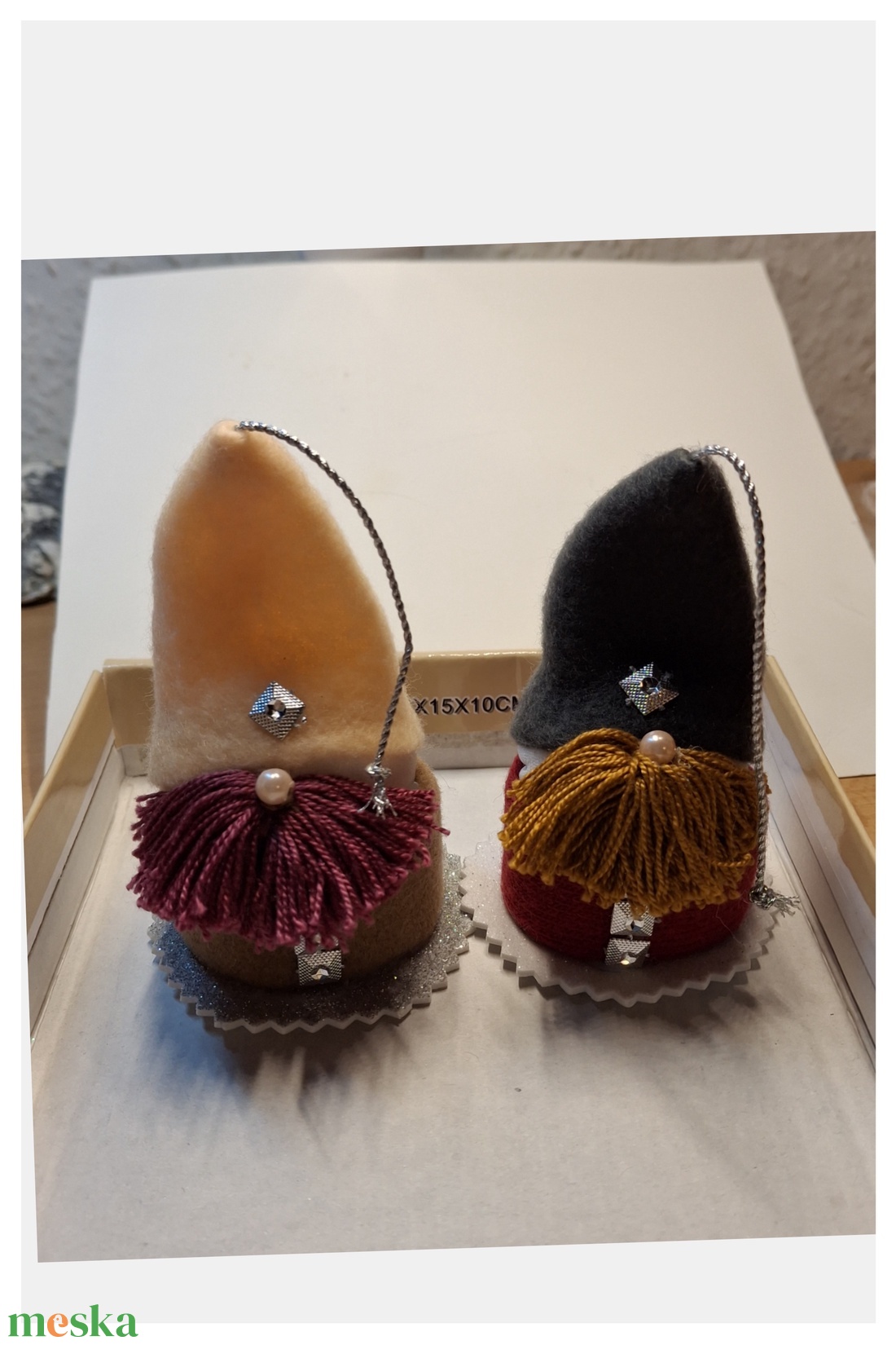 Hét kis  manó szerencsét hozó karácsonya - karácsony - karácsonyi lakásdekoráció - karácsonyfadíszek - Meska.hu