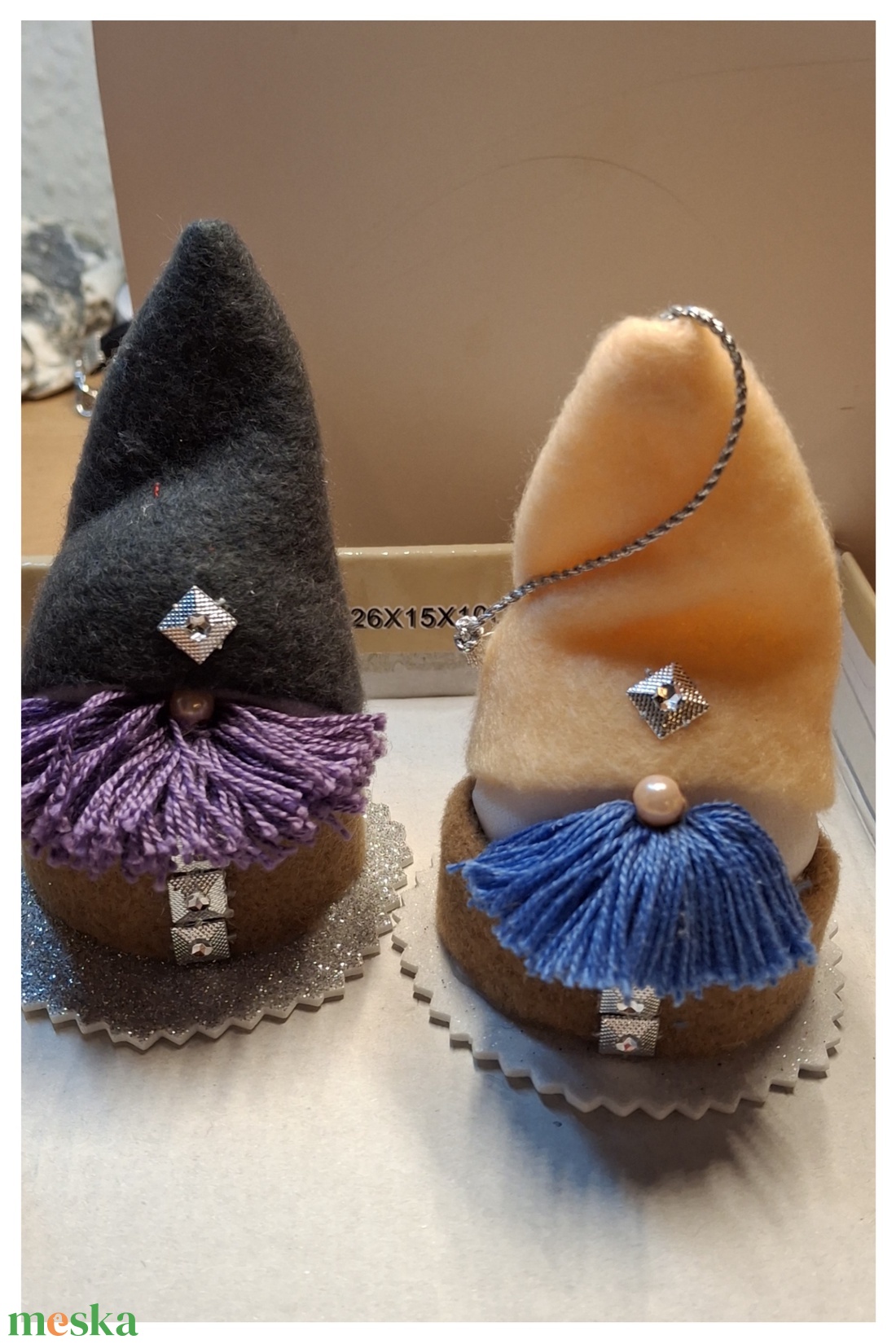 Hét kis  manó szerencsét hozó karácsonya - karácsony - karácsonyi lakásdekoráció - karácsonyfadíszek - Meska.hu