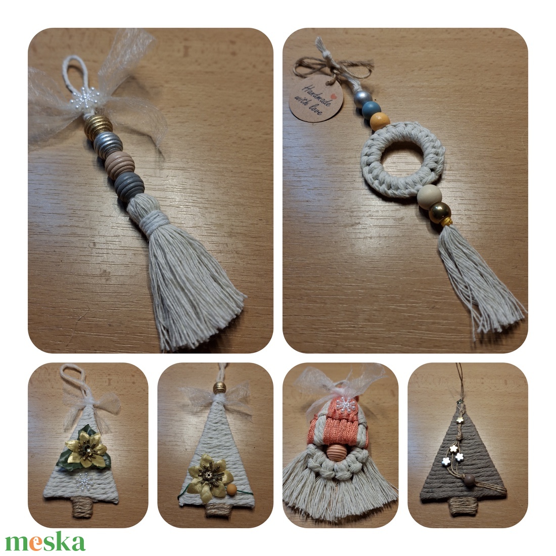 Karácsonyi ajándék díszek egyedi kézműves termék csomag  - karácsony - karácsonyi lakásdekoráció - karácsonyfadíszek - Meska.hu