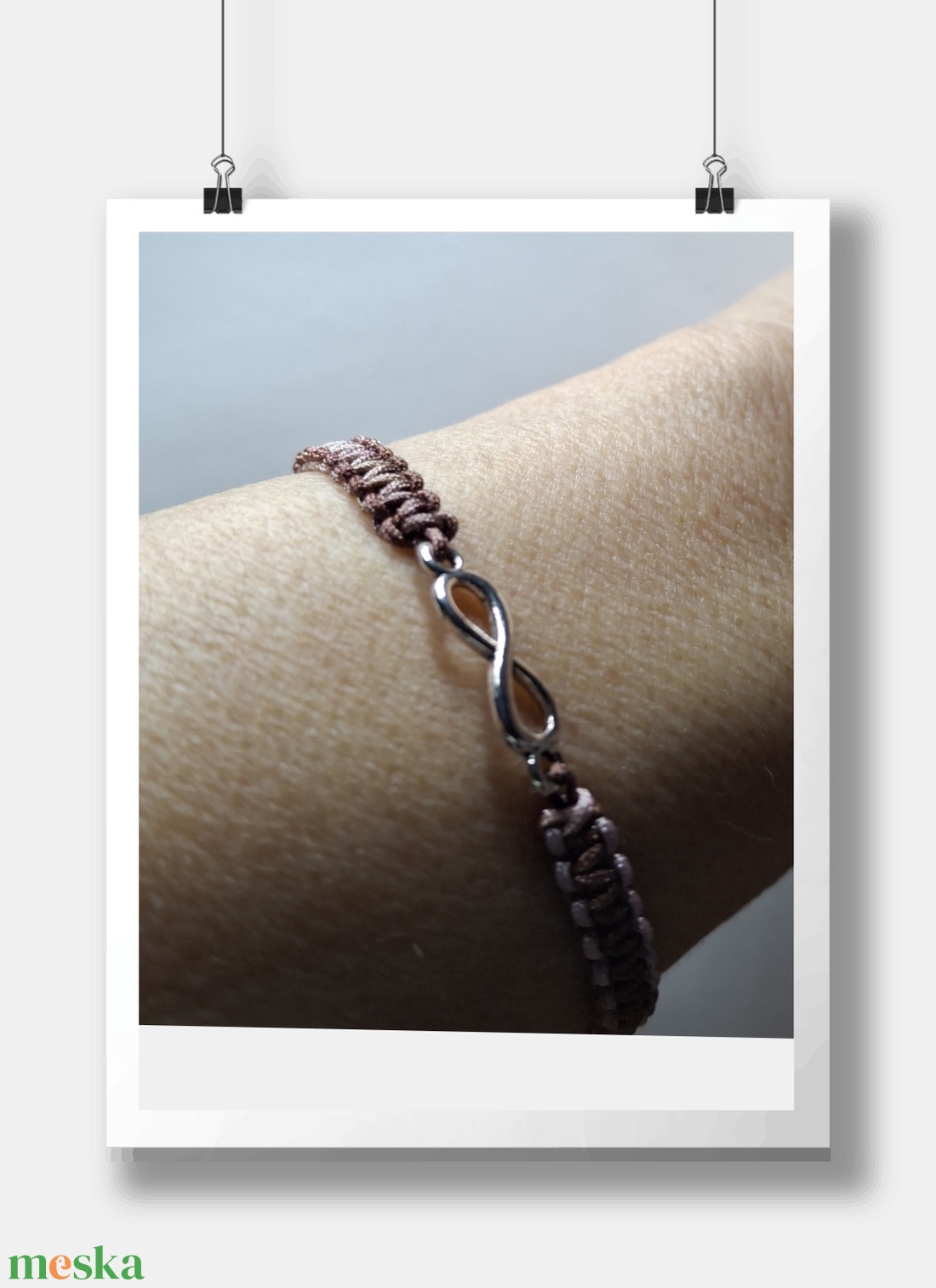 Végtelen szeretet karkötő fonott zsinórból készült  - ékszer - karkötő - fonott karkötő - Meska.hu