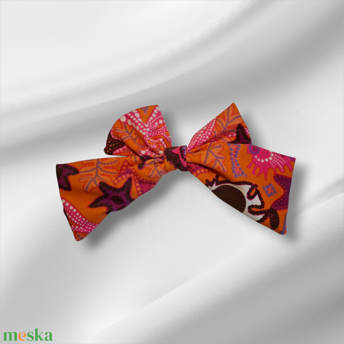 Masni krokodil csipesszel színes mintás anyagból  - ruha & divat - hajdísz & hajcsat - hajcsat & hajtű - Meska.hu