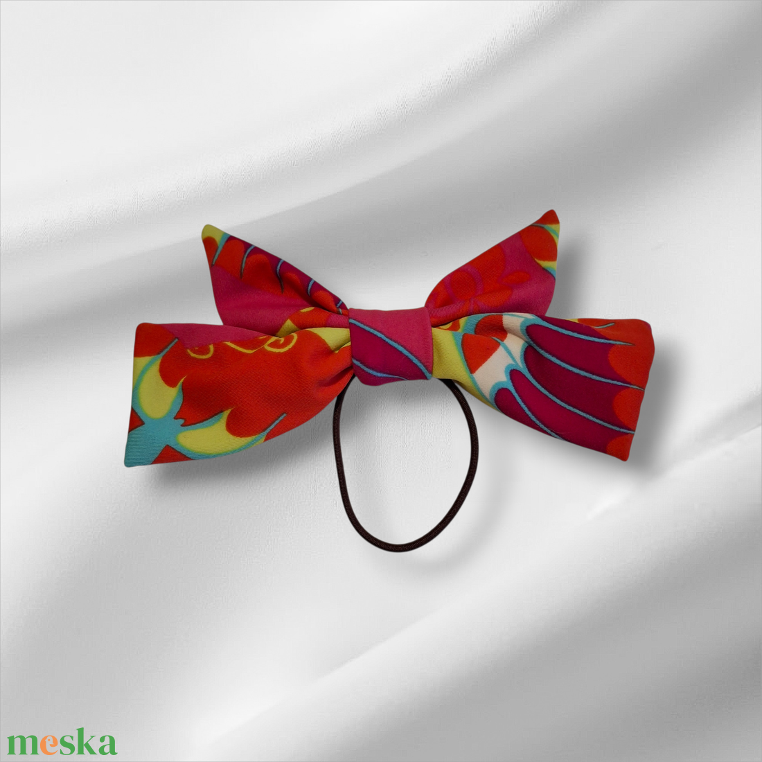 Srunchie, masni színes, mintás anyagból  - ruha & divat - hajdísz & hajcsat - hajgumi - Meska.hu