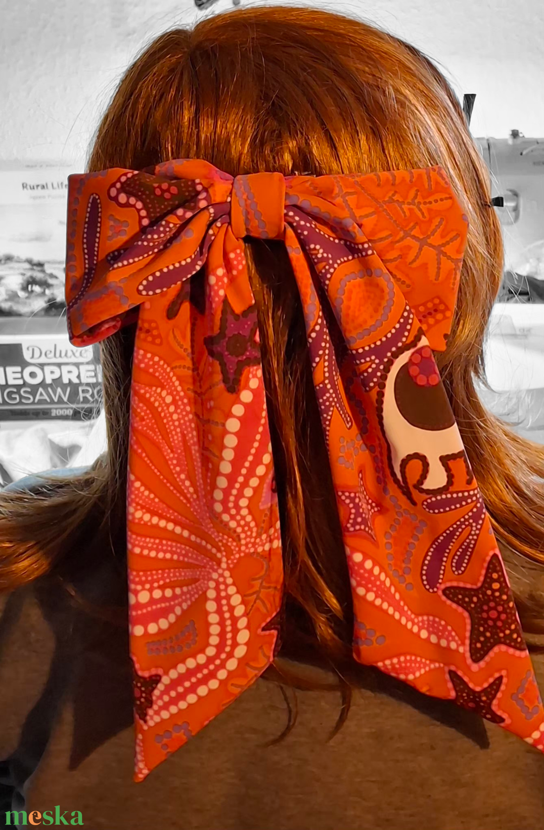 Színes mintás anyagokból készült hajmasni krokodil csipesszel  - ruha & divat - hajdísz & hajcsat - hajdísz - Meska.hu