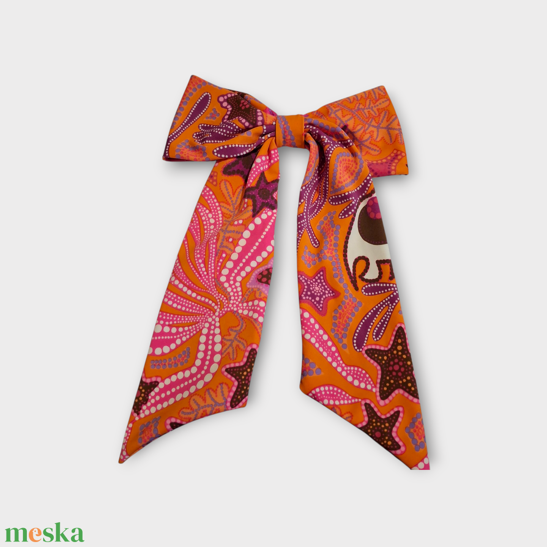 Színes mintás anyagokból készült hajmasni krokodil csipesszel  - ruha & divat - hajdísz & hajcsat - hajdísz - Meska.hu