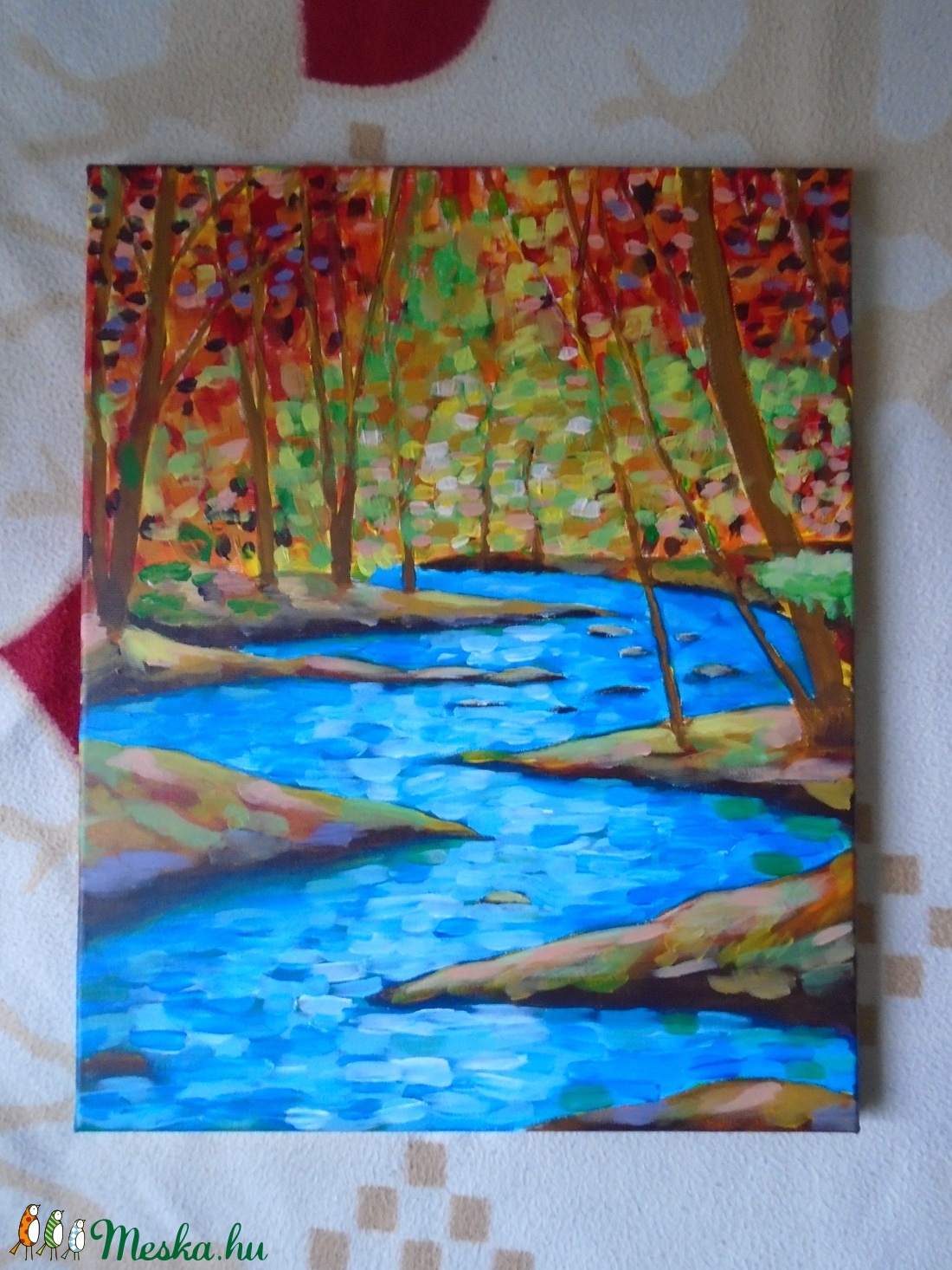 Leonid Afremov: Erdei patak, akril, 40 - 50 cm - művészet - festmény - akril - Meska.hu Leonid Afremov: Erdei patak, akril, 40 - 50 cm - művészet - festmény - akril - Meska.hu