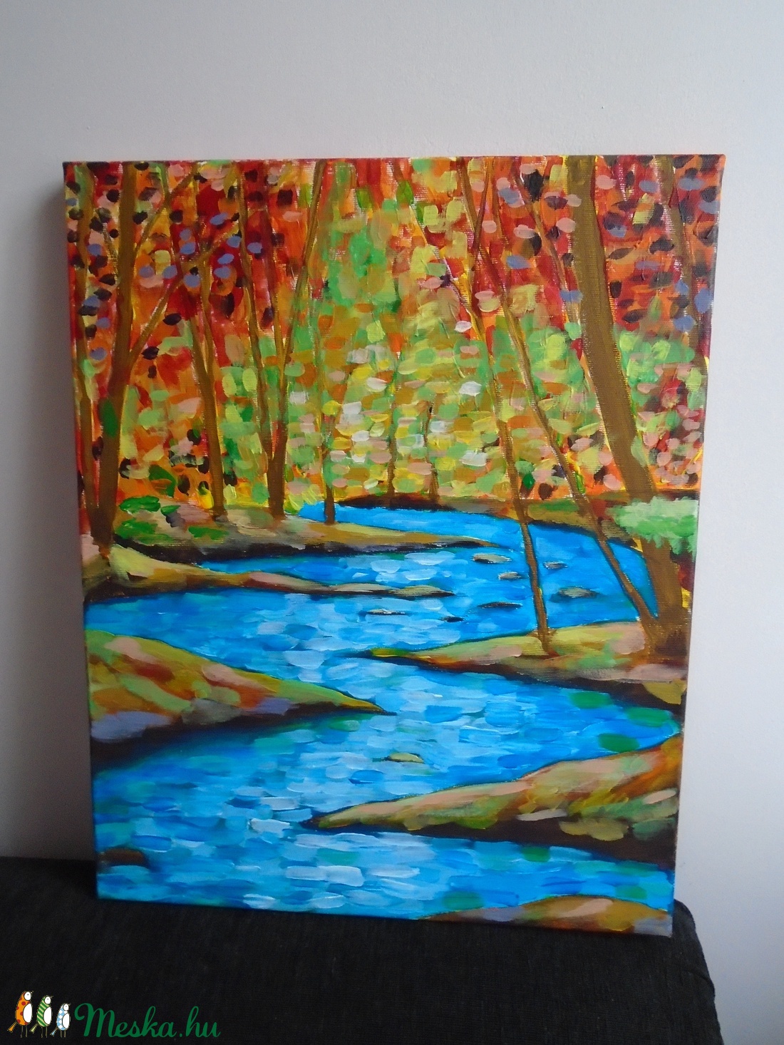 Leonid Afremov: Erdei patak, akril, 40 - 50 cm - művészet - festmény - akril - Meska.hu Leonid Afremov: Erdei patak, akril, 40 - 50 cm - művészet - festmény - akril - Meska.hu