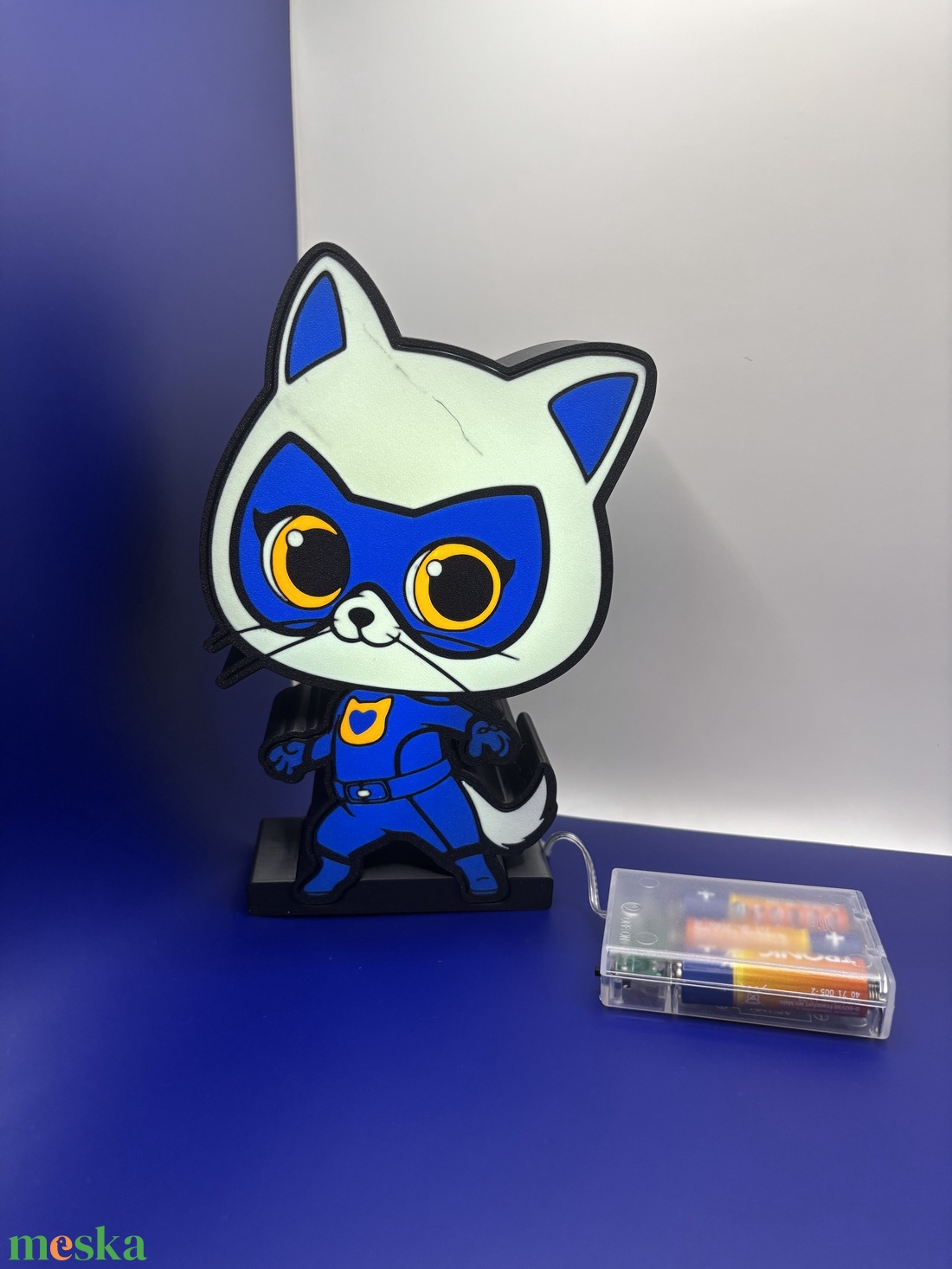 Szuper Cicák hangulatlámpa - otthon & életmód - lámpa - asztali lámpa - Meska.hu