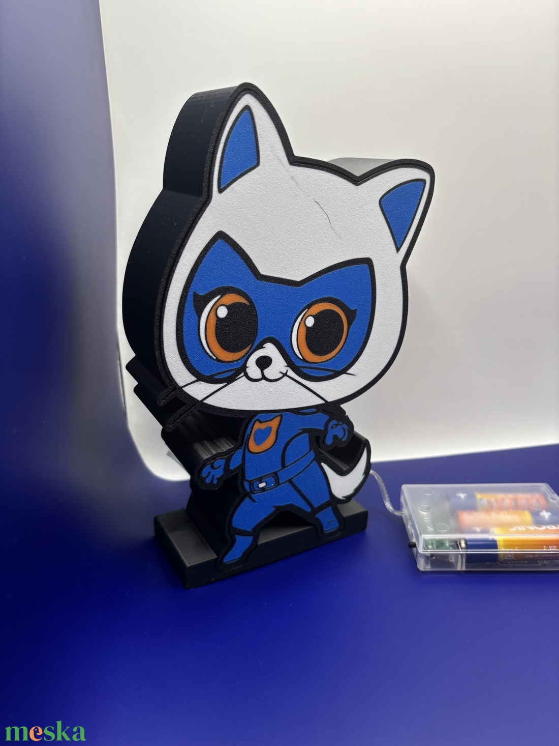 Szuper Cicák hangulatlámpa - otthon & életmód - lámpa - asztali lámpa - Meska.hu