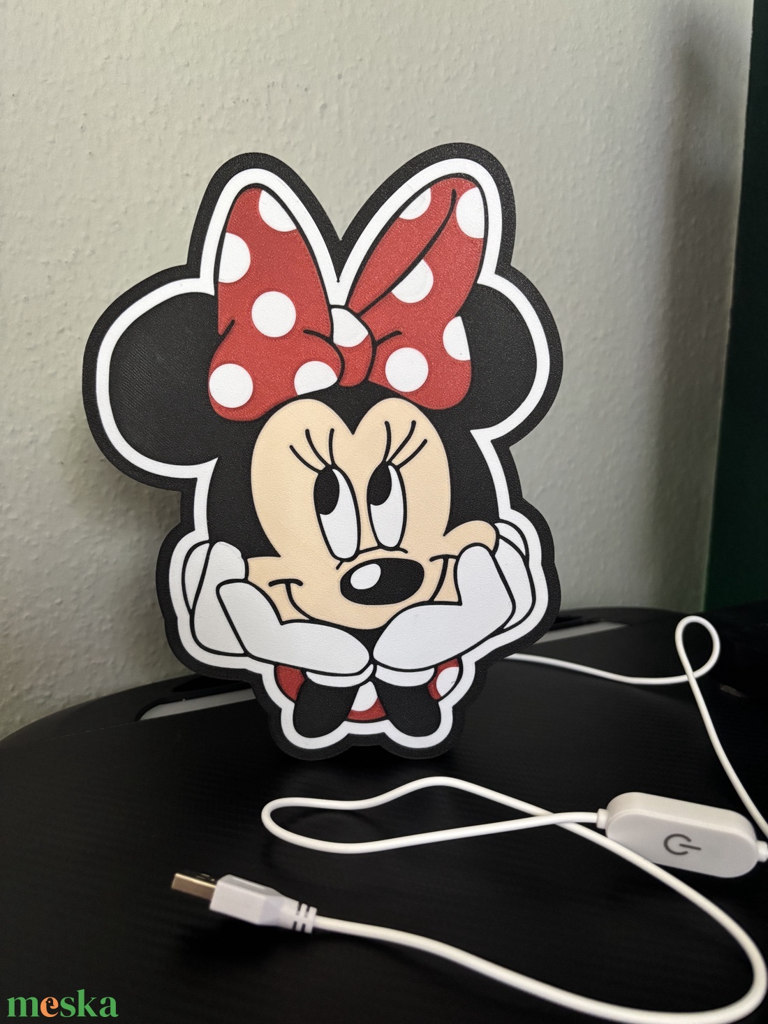 Minnie egér hangulatlámpa � nyugtató fény a gyerekszobába - otthon & életmód - lámpa - hangulatlámpa - Meska.hu