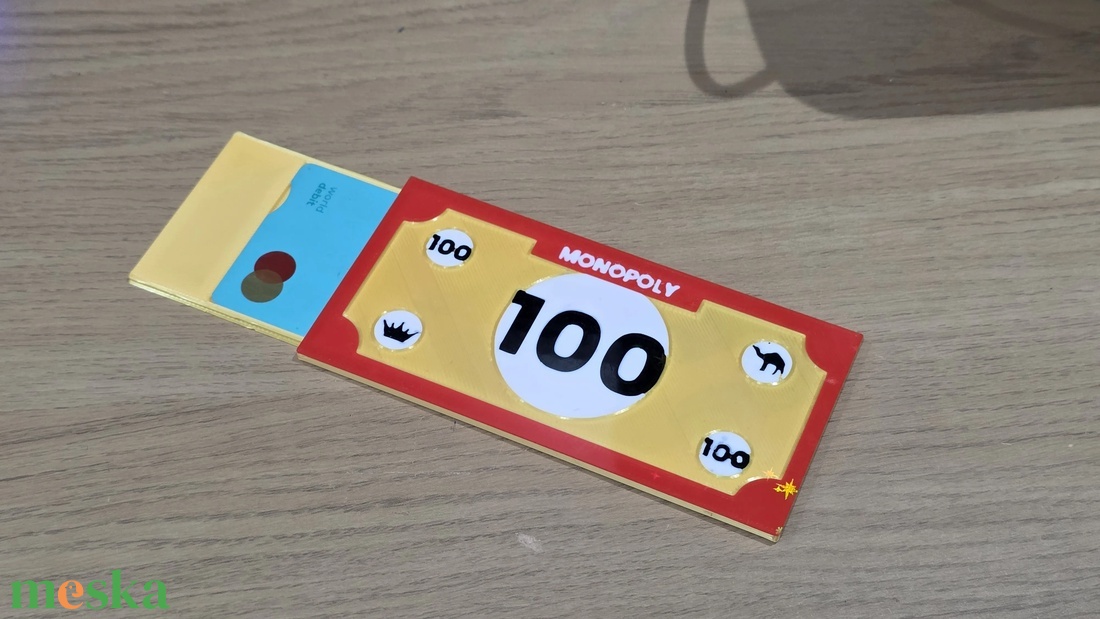 Monopoly ihlette Tap to Pay pálca � Fizess játékosan! - táska & tok - pénztárca & más tok - pénztárca - női pénztárca - Meska.hu