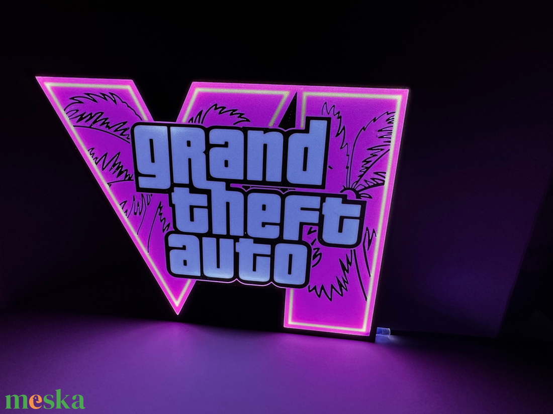 GTA6 stílusú lámpa - otthon & életmód - lámpa - asztali lámpa - Meska.hu