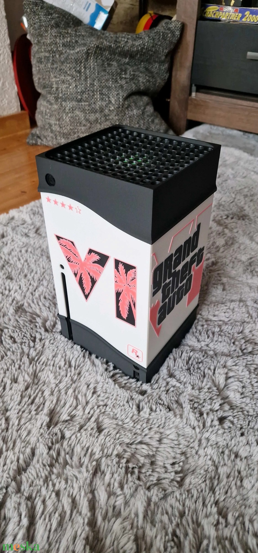 Xbox Series X konzol borítás GTA VI stílusban - művészet - más gyűjtemények - Meska.hu