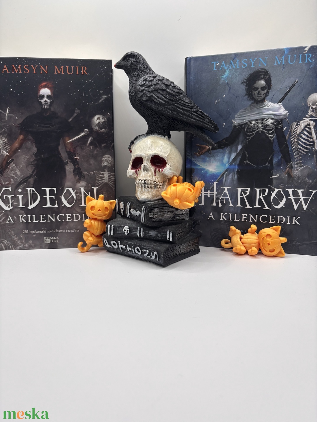 Hajlítható tök cica - otthon & életmód - dekoráció - halloween - halloweeni dekoráció - Meska.hu