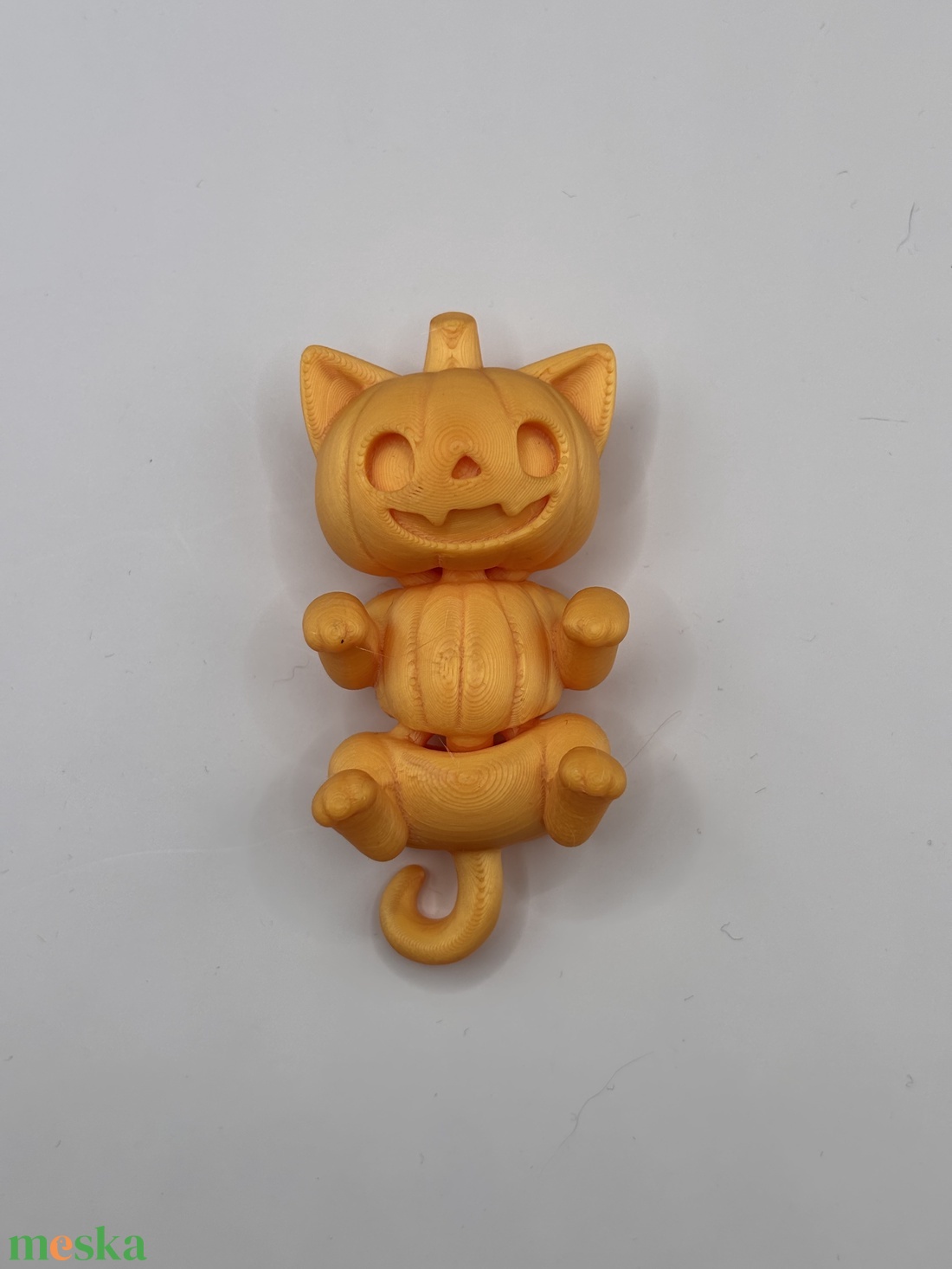 Hajlítható tök cica - otthon & életmód - dekoráció - halloween - halloweeni dekoráció - Meska.hu