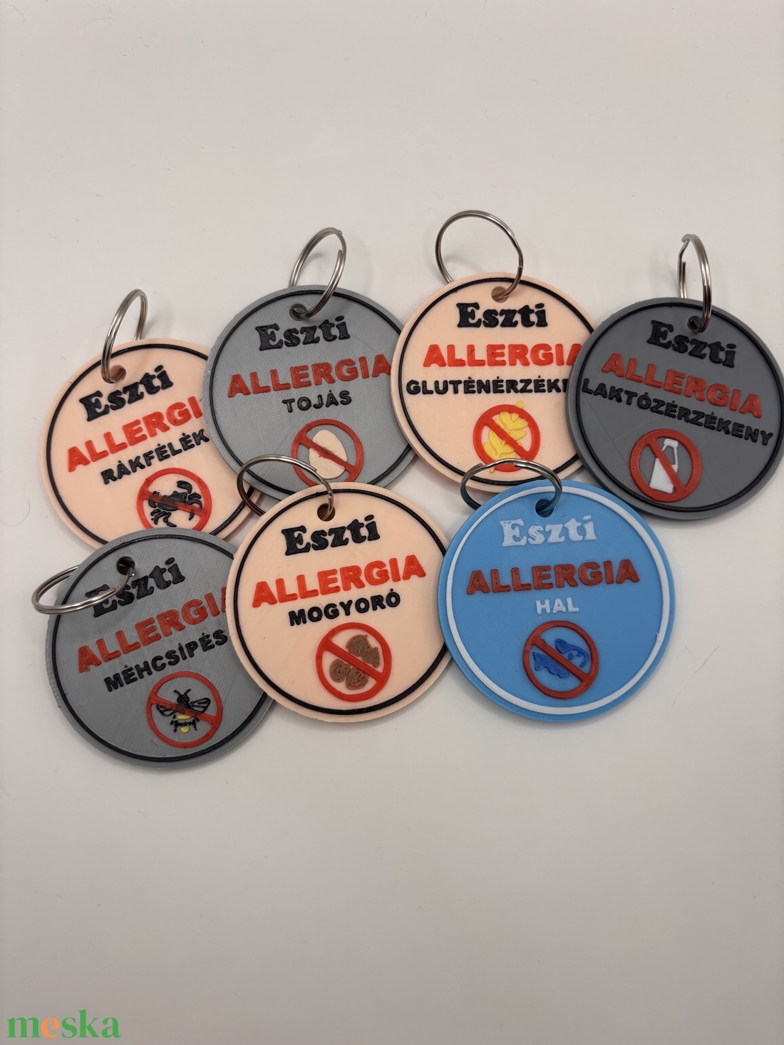 Allergia kulcstartó � névvel személyre szabható - táska & tok - kulcstartó & táskadísz - kulcstartó - Meska.hu