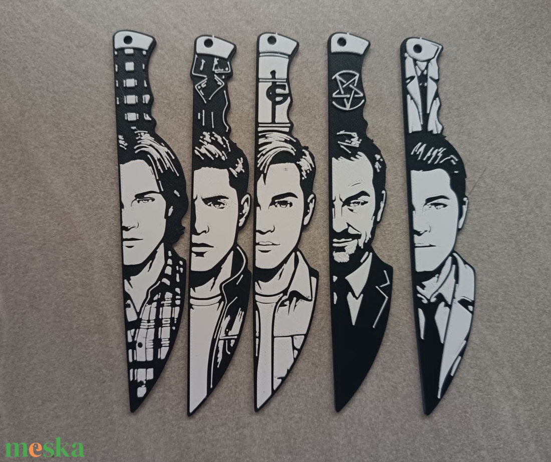 Supernatural 3D nyomtatott dekorációs kések - otthon & életmód - dekoráció - halloween - halloweeni asztaldísz - Meska.hu