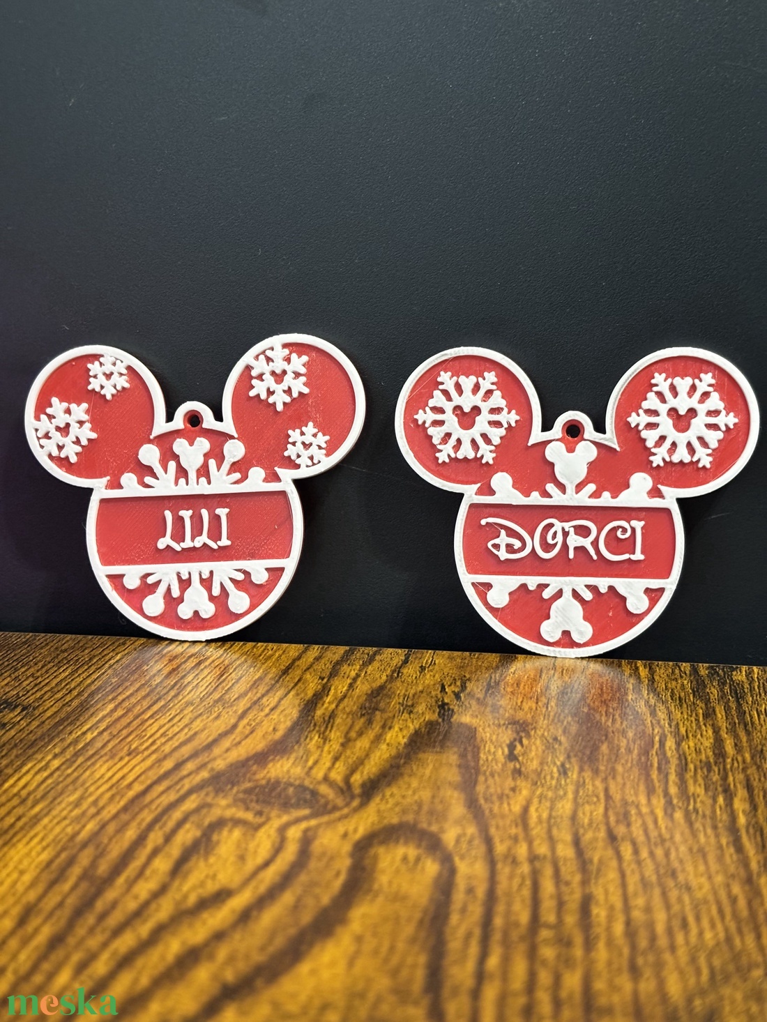 Egyedi Névvel Kérhető Mickey Egér Karácsonyfadísz - karácsony - karácsonyi lakásdekoráció - karácsonyfadíszek - Meska.hu