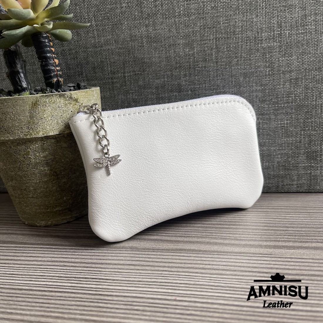 Fehér egy cipzáras kulcstartó A3002 - táska & tok - kulcstartó & táskadísz - kulcstartó - Meska.hu