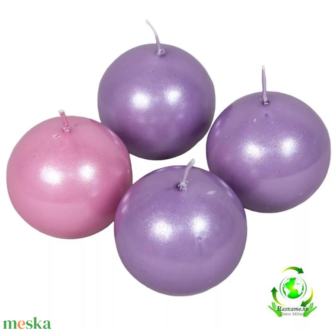Metál gömb gyertya 60 mm - 3lila 1rózsaszín - kellékek & szerszámok - dekorációs kellékek - dekorációs gyertya - Meska.hu Metál gömb gyertya 60 mm - 3lila 1rózsaszín - kellékek & szerszámok - dekorációs kellékek - dekorációs gyertya - Meska.hu