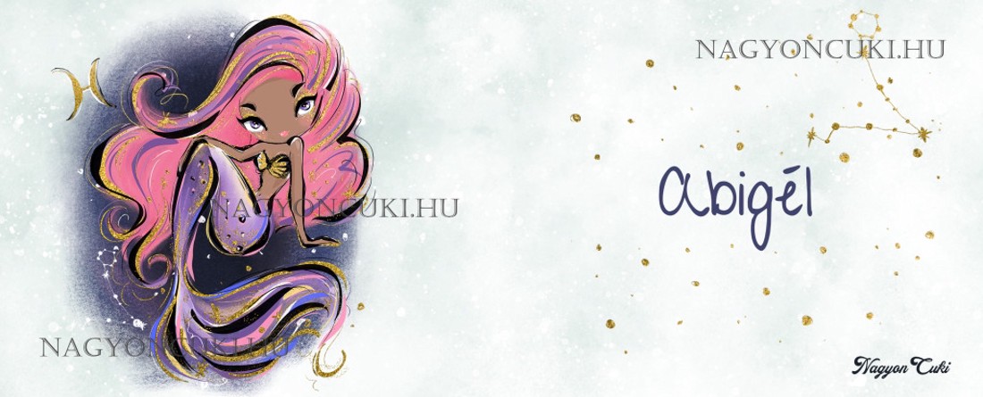 Személyre szabható - Rózsaszín hajú Csini Halak lány mintás bögre - otthon & életmód - konyhafelszerelés, tálalás - tálalás - bögre & csésze - Meska.hu