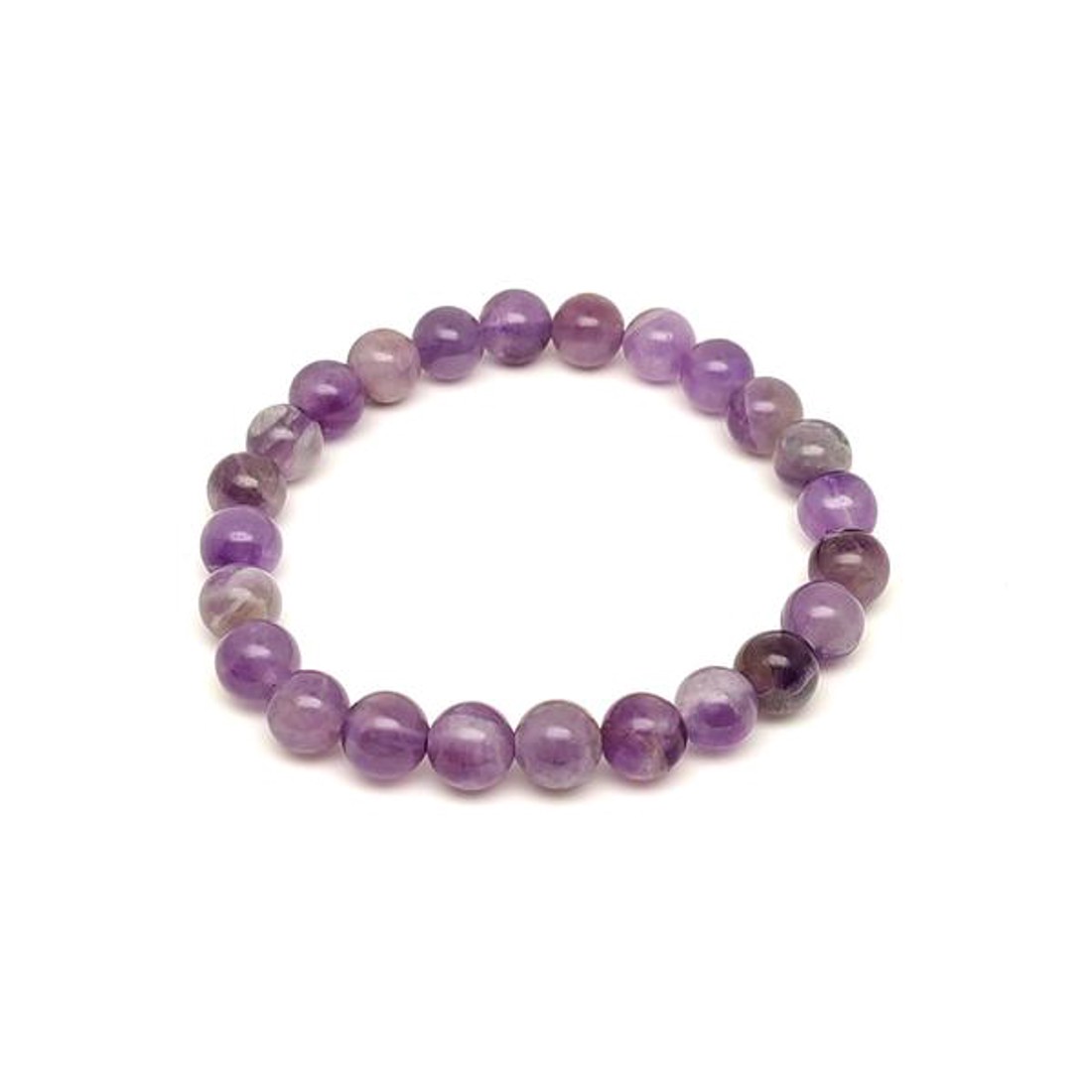 Levendula ametiszt golyó karkötő 89 mm - ékszer - karkötő - ásványkarkötő - Meska.hu