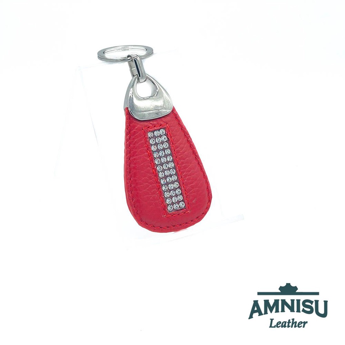 Piros csepp alakú swarovski köves kulcstartó H5017 - táska & tok - kulcstartó & táskadísz - kulcstartó - Meska.hu