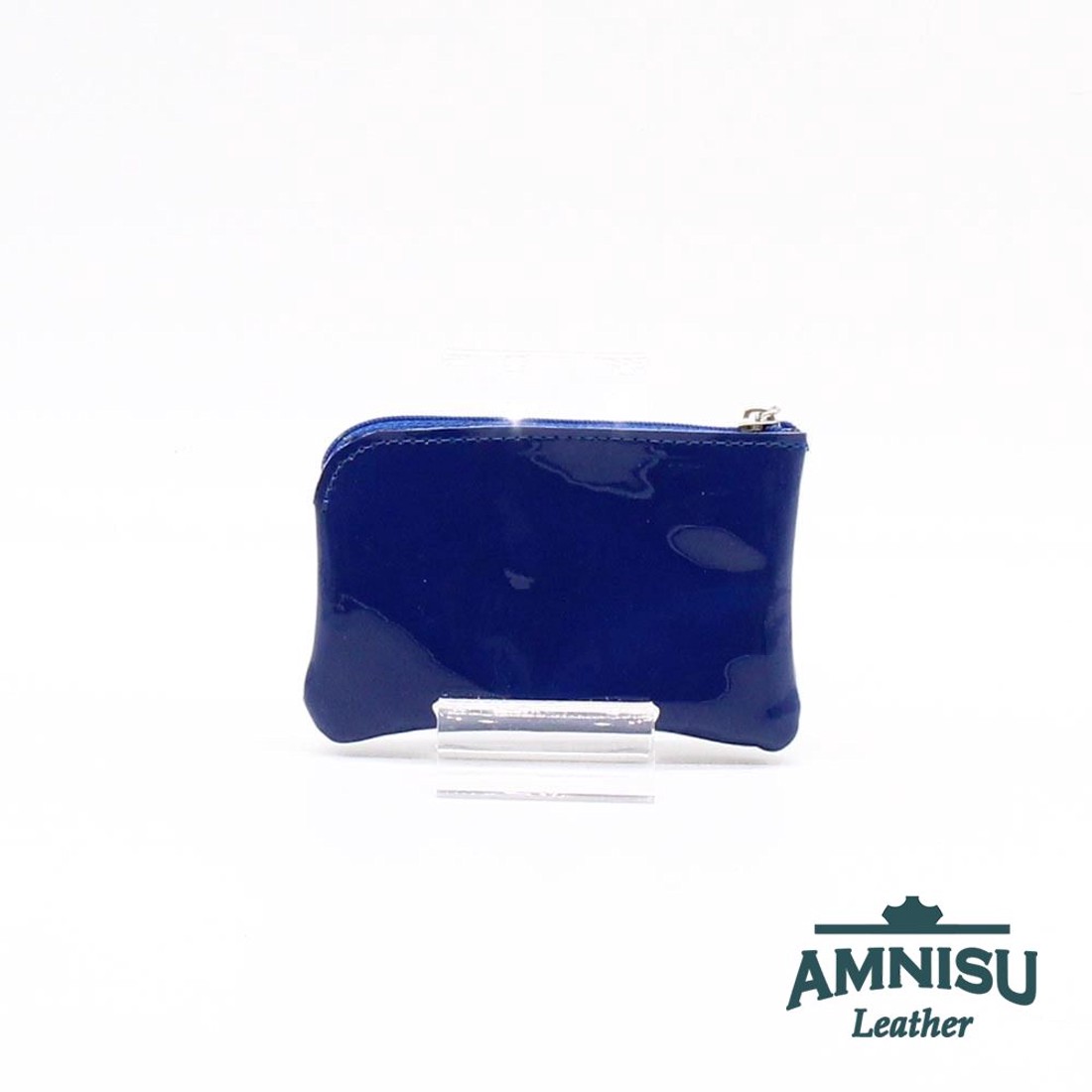 Sötétkék lakk egy cipzáras kulcstartó A6009 - táska & tok - kulcstartó & táskadísz - kulcstartó - Meska.hu