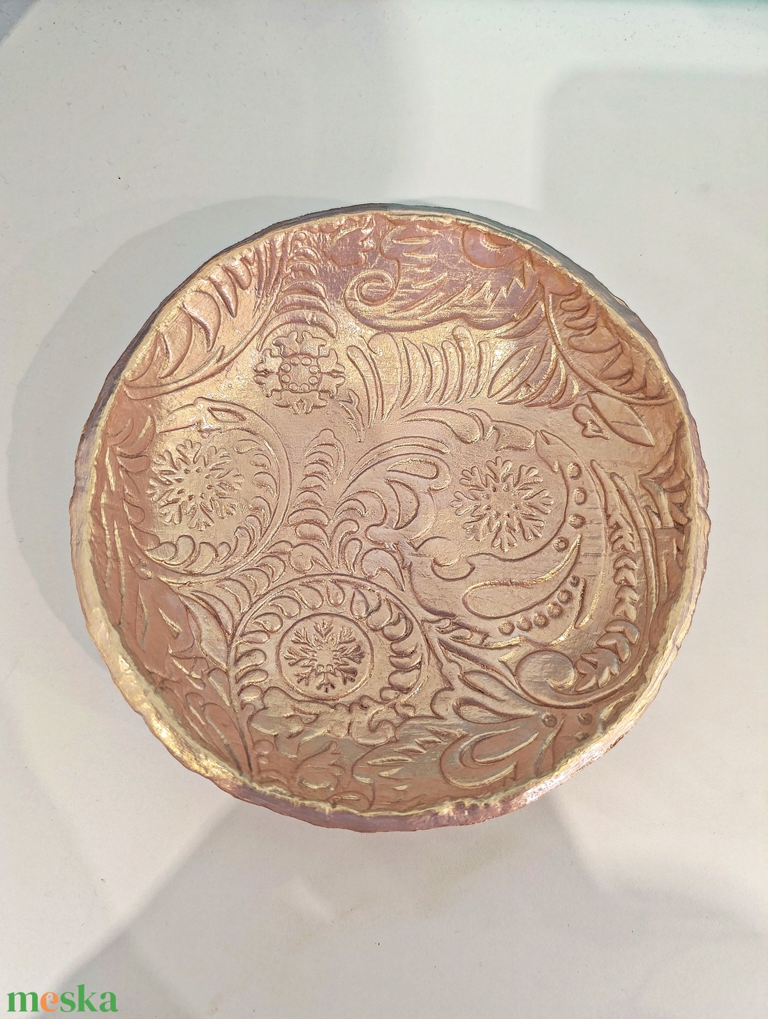 Rosegold dekorációs tálka levegőn száradó gyurmából - otthon & életmód - dekoráció - asztal és polc dekoráció - dekorációs tál, tartó - Meska.hu Rosegold dekorációs tálka levegőn száradó gyurmából - otthon & életmód - dekoráció - asztal és polc dekoráció - dekorációs tál, tartó - Meska.hu