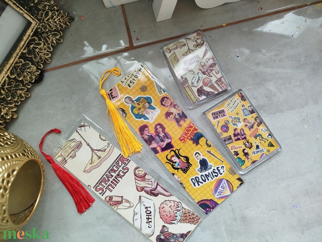 Egyedi hűtőmágnes és könyvjelző  - könyv & zene - könyvjelző - Meska.hu