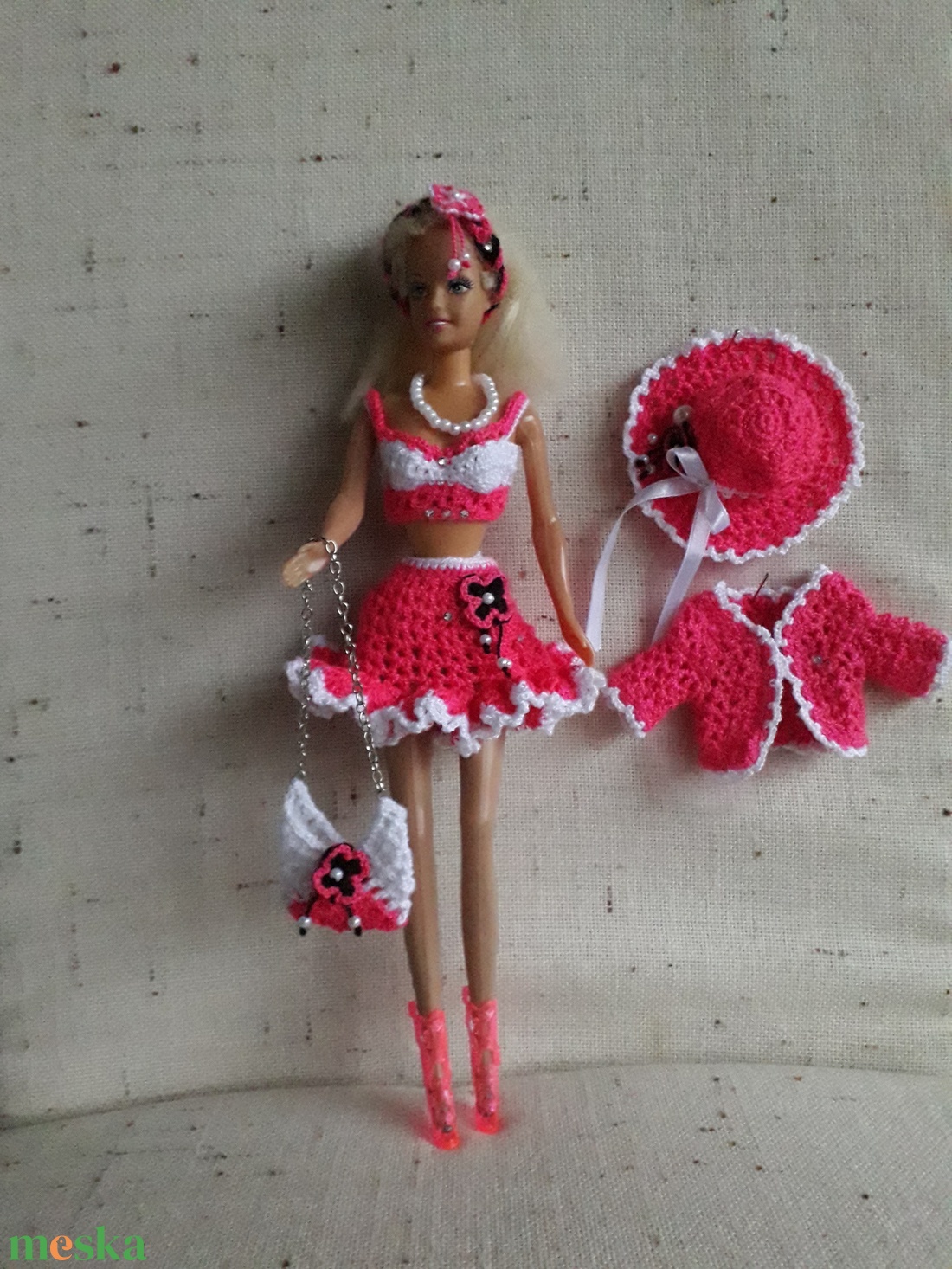 Horgolt Barbie ruha - játék & sport - baba & babaház - barbie ruhák - Meska.hu Horgolt Barbie ruha - játék & sport - baba & babaház - barbie ruhák - Meska.hu