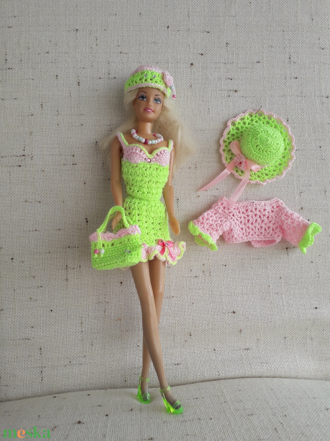 Horgolt babaruha - játék & sport - baba & babaház - barbie ruhák - Meska.hu Horgolt babaruha - játék & sport - baba & babaház - barbie ruhák - Meska.hu