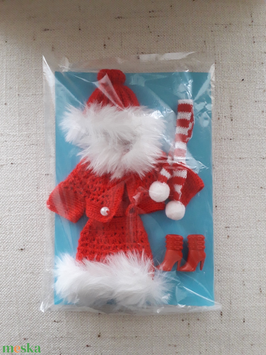 Műszőrmés Barbie ruha - játék & sport - baba & babaház - barbie ruhák - Meska.hu