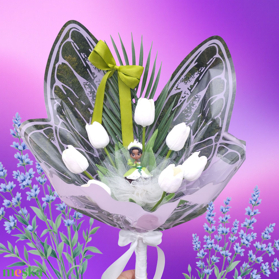 Hercegnős, tulipános óvodai ballagási csokor - otthon & életmód - dekoráció - virágdísz és tartó - csokor & virágdísz - Meska.hu