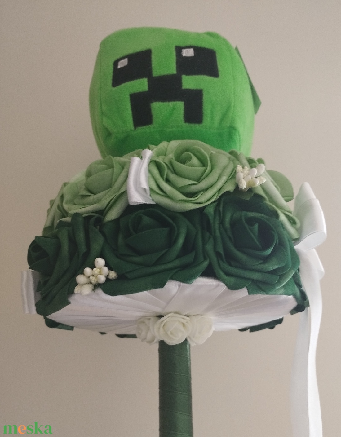 Creeper témájú ballagási csokor - otthon & életmód - dekoráció - virágdísz és tartó - csokor & virágdísz - Meska.hu Creeper témájú ballagási csokor - otthon & életmód - dekoráció - virágdísz és tartó - csokor & virágdísz - Meska.hu