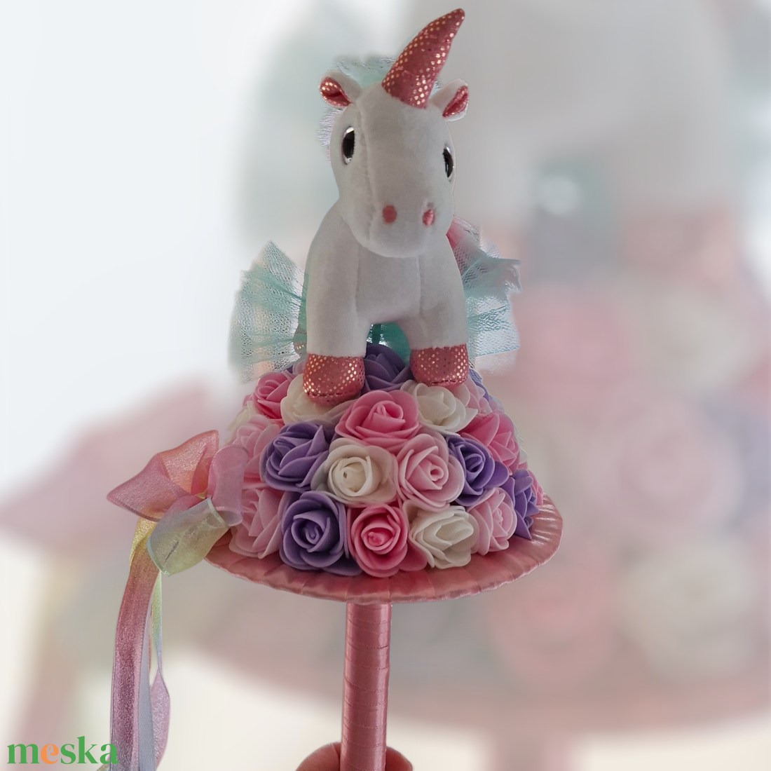 Unicornisos óvodai ballagási csokor - otthon & életmód - virágdekoráció - virágok - virágcsokor - Meska.hu
