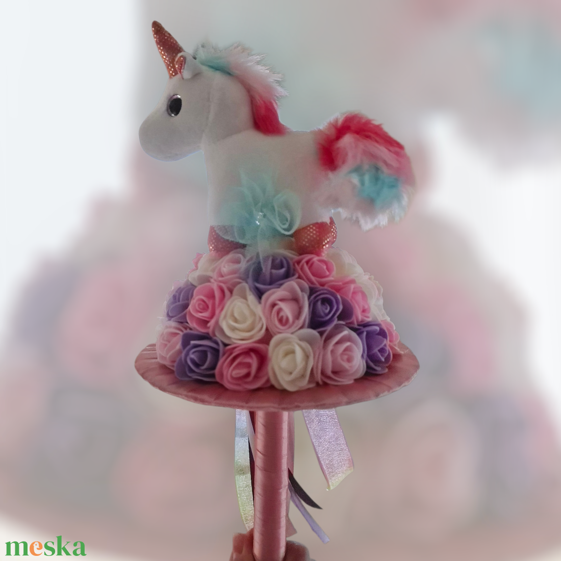 Unicornisos óvodai ballagási csokor - otthon & életmód - virágdekoráció - virágok - virágcsokor - Meska.hu