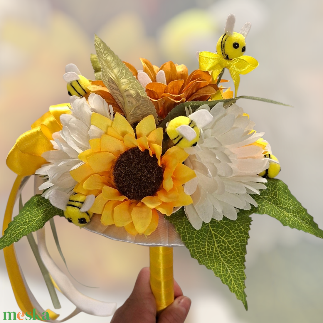 Méhecskés óvodai ballagási csokor - otthon & életmód - virágdekoráció - virágok - virágcsokor - Meska.hu