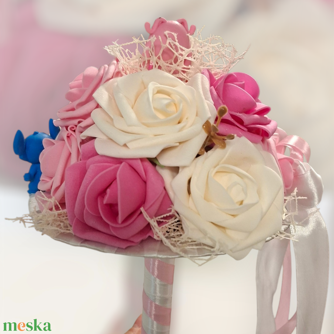 Óvodai ballagási csokor stich figurákkal - otthon & életmód - virágdekoráció - virágok - virágcsokor - Meska.hu